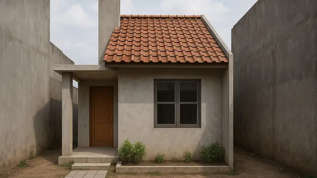 Model Rumah Sederhana Hemat Biaya di Lahan Terbatas