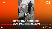 Viral video oknum buruh mandi beras di gudang Bulog. (Video Liputan6.com)