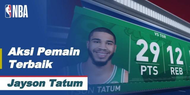 VIDEO: Beragam Aksi Terbaik Bintang Boston Celtics, Jayson Tatum Saat Taklukkan Toronto Raptors di Semifinal NBA