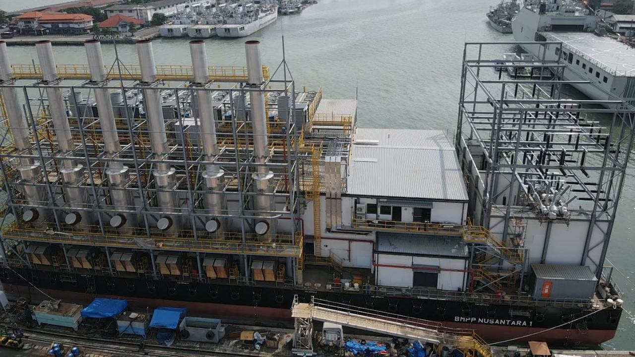 Pembangun Pembangkit Listrik Kapal atau Mobile Power Plant (MPP) modern yang diberi nama BMPP Nusantara 1 dan berkapasitas 60 Mega Watt (MW). (Dian Kurniawan/Liputan6.com)