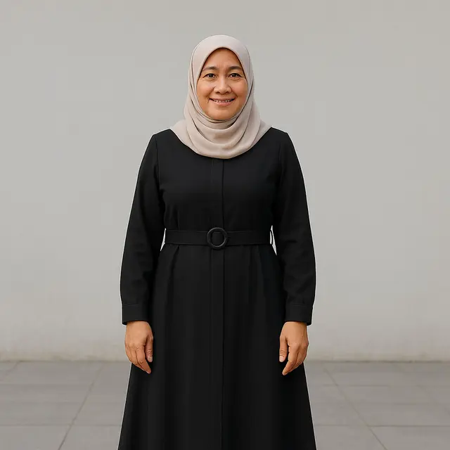 Model Gamis Hitam untuk Usia 40an/Meta AI