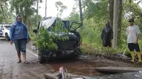 TKP lokasi kecelakaan di Jalan Gunung Ijen, Kecamatan Licin, Banyuwangi (Istimewa)