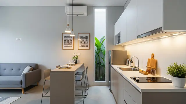 Desain Rumah di Lahan Bekas Kontrakan/ Ilustrasi AI