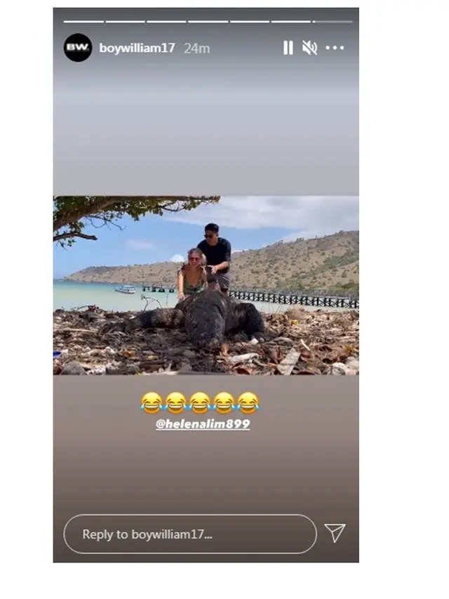 6 Potret Liburan Boy William di Labuan Bajo, Nikmati Hari Tanpa Media Sosial