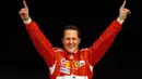 Michael Schumacher yang memulai karir pada tahun 1991 di GP Belgia hingga pensiun pada tahun 2012 di GP Brasil, tentu menyisakan kenangan. Tak hanya tentang kenangan juara nya namun juga beberapa kontoversinya. Berikut 5 daftar kontroversi  yang pernah menyelimuti dirinya. (Foto: AFP/Damien Meyer)