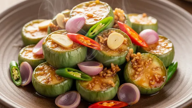 Tumis Terong Bulat Pedas
