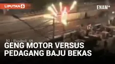 Geng Motor Serang Pedagang Baju Bekas di Pasar Senen