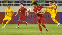 Penyerang Vietnam, Nguyen Van Tung, berpeluang menjadi andalan di Piala AFF U-23 2023. (AFP/Ye Aung Thu)