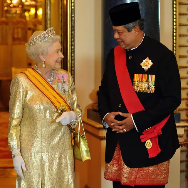 Presiden ke-6 RI Susilo Bambang Yudhoyono (SBY) mengenang kebersamaannya dengan Ratu Elizabeth II. (Foto: Twitter @SBYudhoyono)