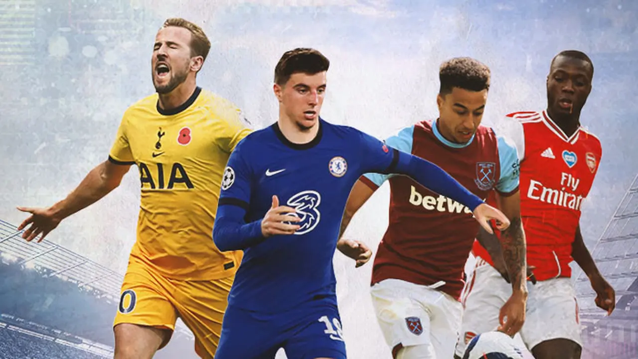 Premier League - Harry Kane, Mason Mount, Jesse Lingard, Nicolas Pepe