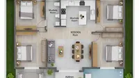 8 Model Rumah Sederhana Kamar 4 Terbaru yang Efisien dan Fungsional