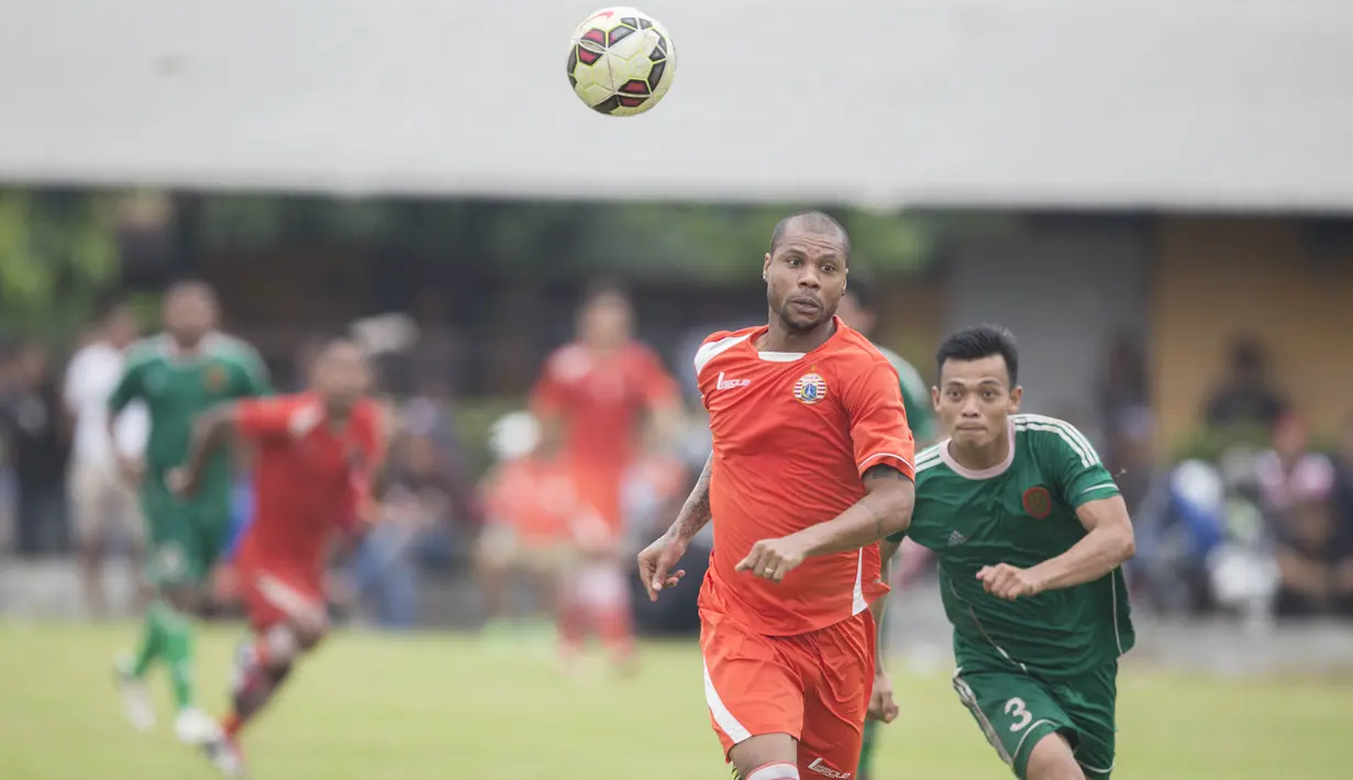 Usai menjalani laga uji coba bersama Persija melawan PS AD, Hilton Moreira bersiap untuk kembali ke Malaysia. (Bola.com/Vitalis Yogi Trisna)