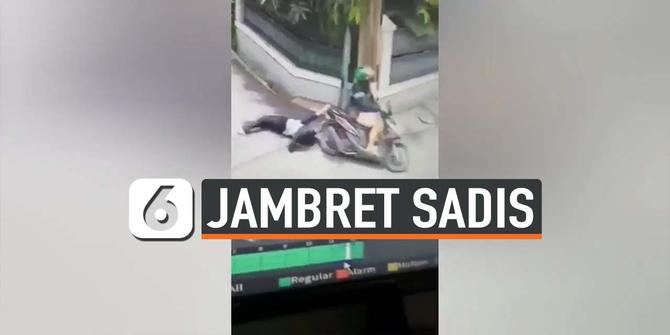 VIDEO: Rekaman Penjambretan Sadis, Korban Terseret Belasan Meter