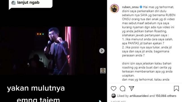 Ruben Onsu - Ridwan Renim (Foto: Instagram/@ruben_onsu)