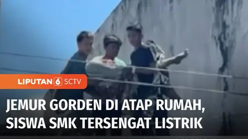 VIDEO: Siswa SMK Pinrang Tersengat Listrik saat Jemur Gorden di Atap Rumah, Korban Luka-Luka