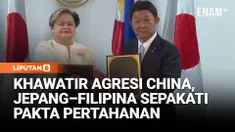 Jepang dan Filipina menandatangani pakta pertahanan baru yang memungkinkan dukungan logistik bebas pajak dalam latihan militer bersama. Kesepakatan ini bertujuan memperkuat daya cegah di kawasan serta meningkatkan kerja sama keamanan di tengah mening...