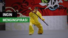 Berita video kakek 62 tahun bernama Suherman ingin menginspirasi atlet muda wushu Indonesia dalam test event Asian Games 2017 di Sports Mall Kelapa Gading.