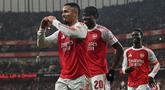Arsenal berhasil memetik kemenangan besar saat bertemu dengan Wigan Athletic dalam laga lanjutan Piala FA 2025/2026 di Emirates Stadium, London, Minggu (15/02/2026) malam waktu setempat. (AFP/Glyn Kirk)