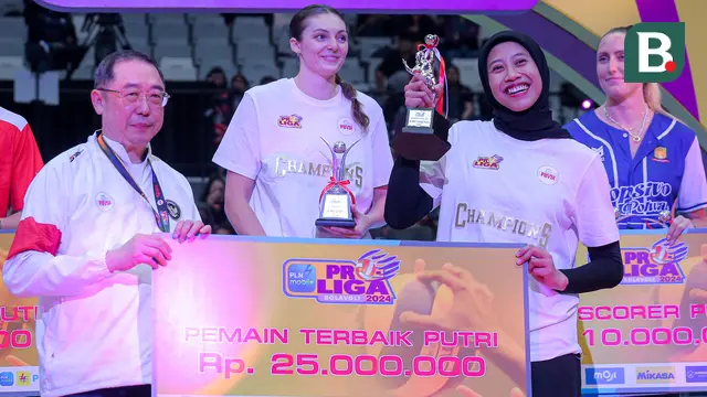 Foto: Parade Para Peraih Penghargaan Individu PLN Mobile Proliga 2024, Megawati Pemain Terbaik, Madison Kingdon Sabet Dua Gelar