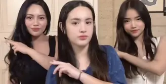 Baru-baru ini Putri Nia Ramadhani, Mikhayla Bakrie baru saja bertemu dengan Fuji an dan Rachel Vennya. Saat bertemu ketiganya pun tampak akrab dengan membuat video dance TikTok. [@fuji_an]