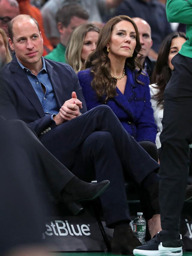 Serunya Pangeran William dan Kate Middleton Nonton Pertandingan NBA