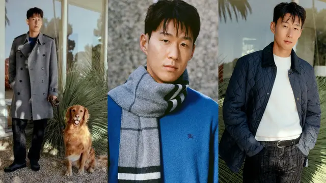Padu Padan Outerwear Burberry ala Bright Vachirawit dan Son Heung-min di Los Angeles