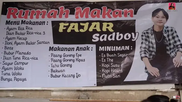 Potret Warung Makan Sederhana Fajar Sadboy di Jakarta / Youtube Official Fajar Sadboy