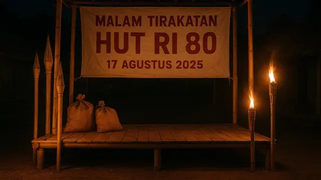 Dekorasi Panggung Tirakatan 17 Agustus