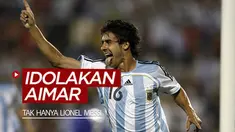 Berita video para pesepak bola dunia yang mengidolakan Pablo Aimar, termasuk Lionel Messi dan David Silva.