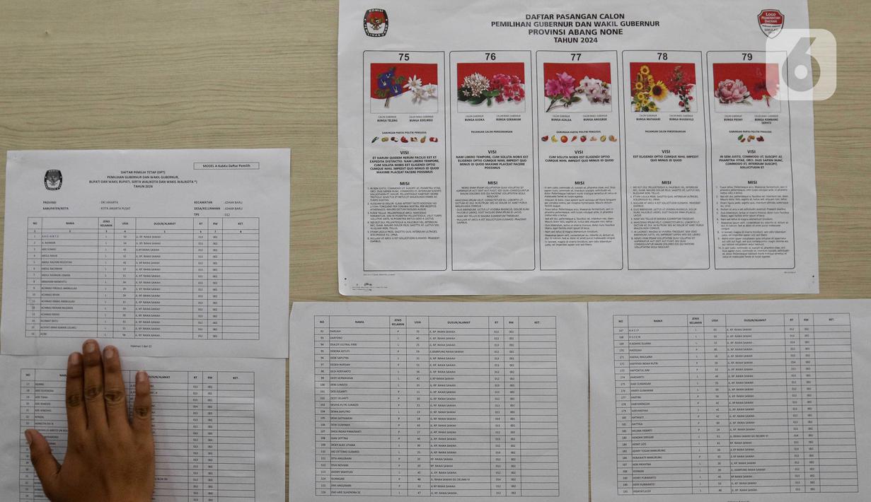 Komisi Pemilihan Umum (KPU) DKI Jakarta menggelar simulasi pemungutan dan perhitungan suara untuk Pemilihan Gubernur DKI Jakarta 2024. (Liputan6.com/Herman Zakharia)