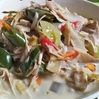 Olahan sayur putungo jantung pisang khas Gorontalo. Foto: Cookpad (Arfandi Ibrahim/Liputan6.com)