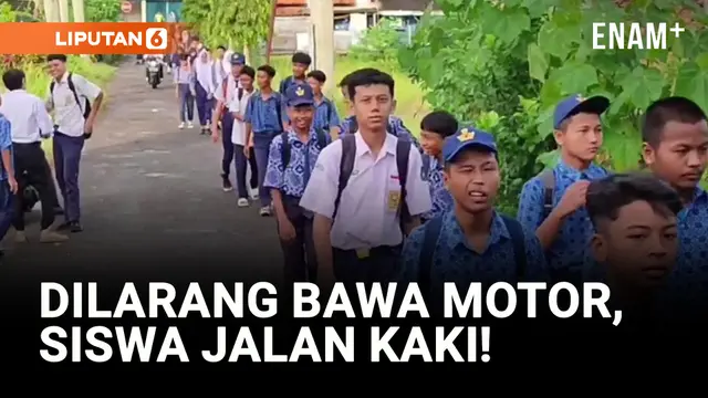 VIDEO: Dilarang Dedi Mulyadi Bawa Motor, Siswa di Pangandaran Jalan Kaki