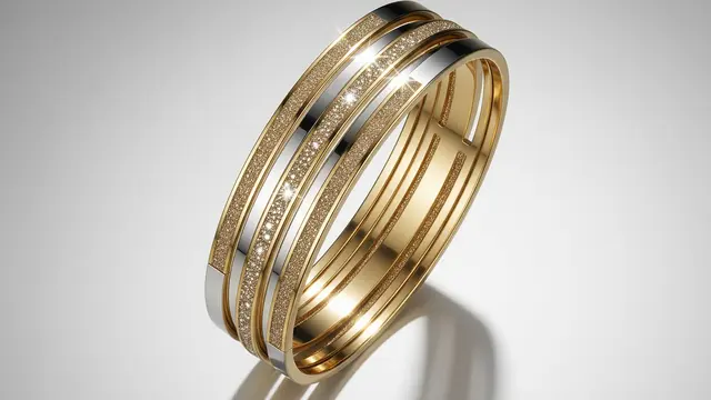 Bangle Pasir Bling Multi-Layer (Tumpuk Menyatu)