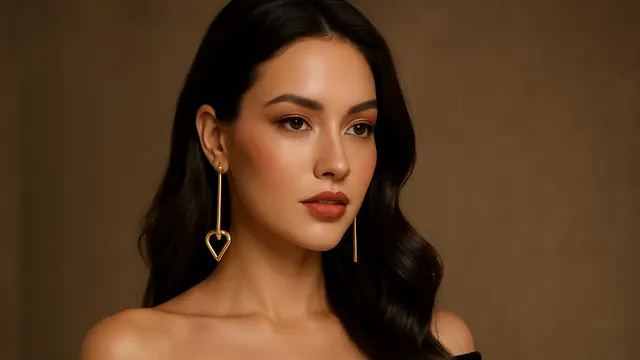 Model Anting Panjang Lurus untuk Wanita Usia 20-an