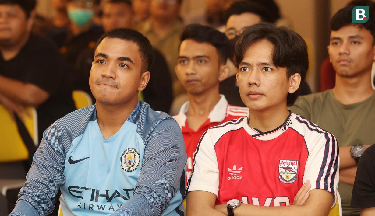<p>Suasana acara Roaring night Manchester City vs Arsenal di Ibis Style Jakarta, Tanah Abang, Minggu (31/3/2024). (Bola.com/M Iqbal Ichsan)</p>