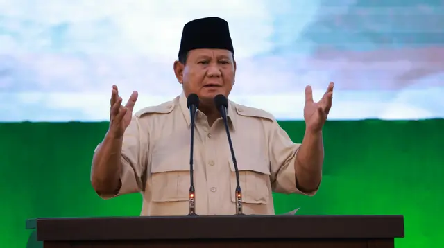 Calon presiden (Capres) nomor urut 2, Prabowo Subianto menggelar acara Silaturahmi Kebangsaan dengan 1.600 muslimat NU Jawa Timur dan para relawan di Padepokan Garuda Yaksa, Hambalang, Bogor, Sabtu, (2/3/2024). (Dok. Istimewa)