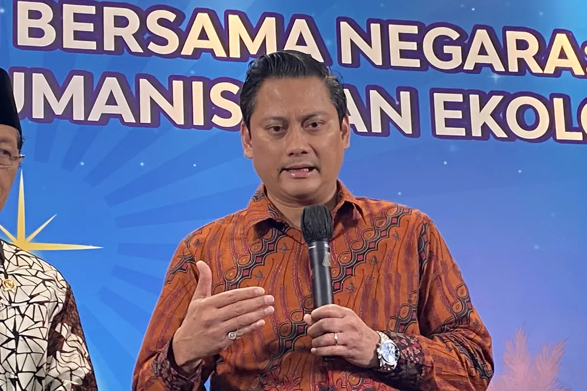 Wakil Menteri Keuangan Thomas Djiwandono menghadiri Seminar Natal Nasional yang dilaksanakan di Auditorium HM Rasjidi Kementerian Agama, Jakarta.