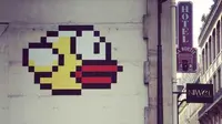Street art Flappy Bird di Paris (streetartnews.com)