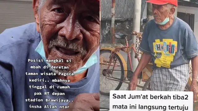 Sedih! Kakek 110 Tahun Masih Kerja Jadi Tukang Becak, Tak Punya Rumah