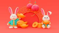 Ilustrasi Tahun Baru China, Imlek. (Image by Freepik)