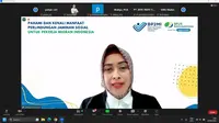 Deputi Direktur BPJS Ketenagakerjaan Kanwil Jateng dan DIY Cahyaning Indriasari.
