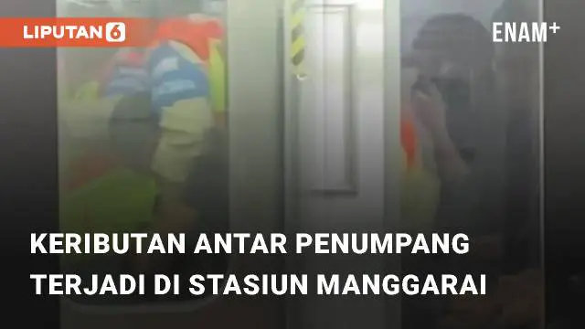 Beredar video viral terkait kerusuhan antar penumpang di kereta. Kerusuhan ini terjadi di Stasiun Manggarai, Jakarta Selatan (26/11/2023)