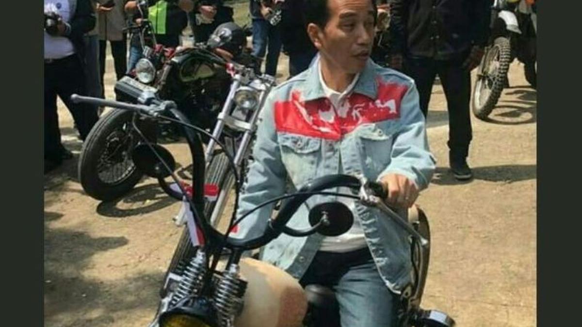 Jaket jeans jokowi on sale