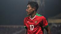 Pemain Timnas Indonesia U-16 asal Tulehu, Hamsa Lestaluhu. (Bola.com/Aditya Wany)