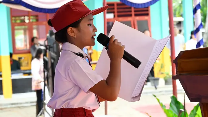 Isi Surat Cinta Siswi SD Nias Utara untuk Prabowo