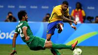 5. Gabriel Barbosa, juara bertahan Liga Inggris, Leicester dikabarkan Daily Mail, serius mengincar bintang muda Brasil ini. The Foxes menyiapkan 23 juta pounds untuk mendapatkan tandatangan penyerang 19 tahun itu. (AFP/Evaristo SA)