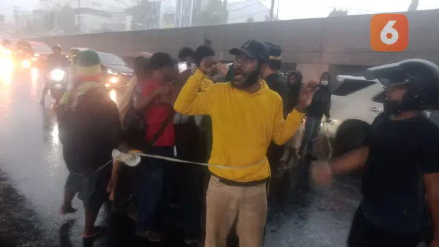 Demo Mahasiswa Papua di Makassar (Liputan6.com)