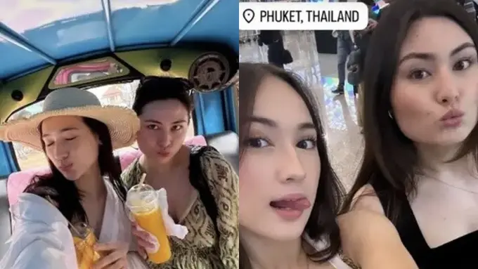 Outfit Laura Moane Liburan ke Thailand