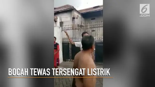 VIDEO: Panjat Pagar, Bocah Tewas Tersengat Listrik
