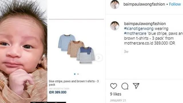 6 Outift Kiano Anak Baim Wong Ditaksir Fantastis, Tas Popok Senilai Rp 30 Juta
